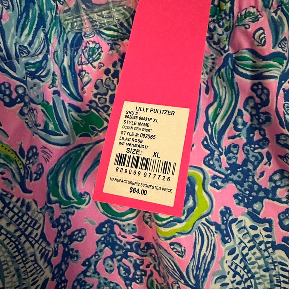 Lilly Pulitzer Pink and Blue Patterned Shorts - Picture 2 of 6